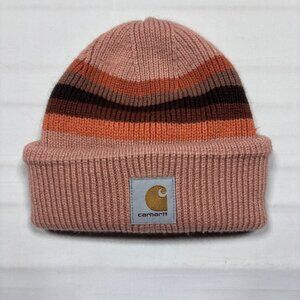 Carhartt Rosewater Striped Knit Cuff Beanie Toque Cap Hat AH5560-W Womens OS